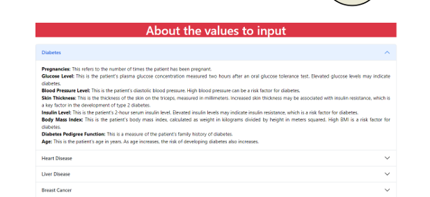 Health Discernment System Screenshot